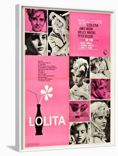 Lolita, Italian Movie Poster, 1962-null-Framed Art Print