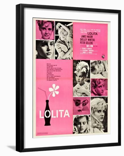 Lolita, Italian Movie Poster, 1962-null-Framed Art Print