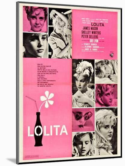 Lolita, Italian Movie Poster, 1962-null-Mounted Art Print