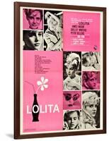 Lolita, Italian Movie Poster, 1962-null-Framed Art Print