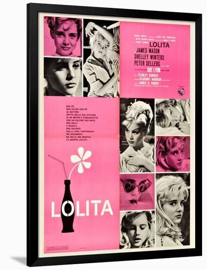 Lolita, Italian Movie Poster, 1962-null-Framed Art Print