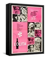 Lolita, Italian Movie Poster, 1962-null-Framed Stretched Canvas