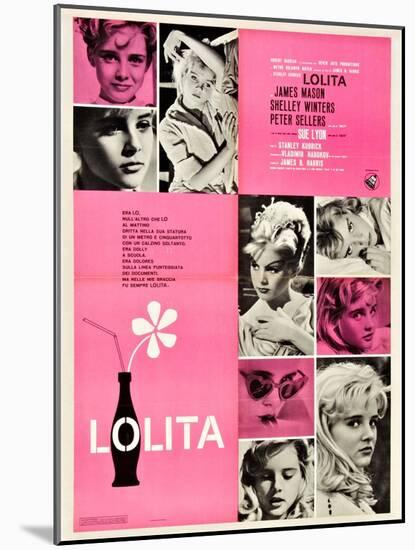 Lolita, Italian Movie Poster, 1962-null-Mounted Art Print