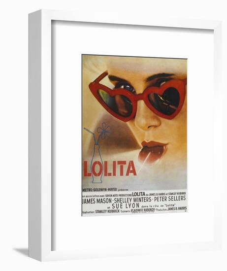 Lolita, Sue Lyon, French Poster Art, 1962-null-Framed Art Print