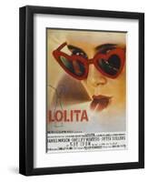 Lolita, Sue Lyon, French Poster Art, 1962-null-Framed Art Print