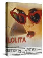 Lolita, Sue Lyon, French Poster Art, 1962-null-Stretched Canvas