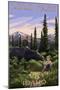 Lolo Pass, Idaho - Moose and Calf-Lantern Press-Mounted Art Print