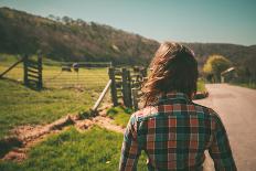 Young Woman on A Ranch-lolostock-Laminated Photographic Print