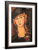 Lolotte, 1917-Amedeo Modigliani-Framed Giclee Print