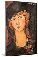 Lolotte, 1917-Amedeo Modigliani-Mounted Giclee Print