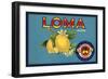 Loma Brand - Santa Paula, California - Citrus Crate Label-Lantern Press-Framed Art Print