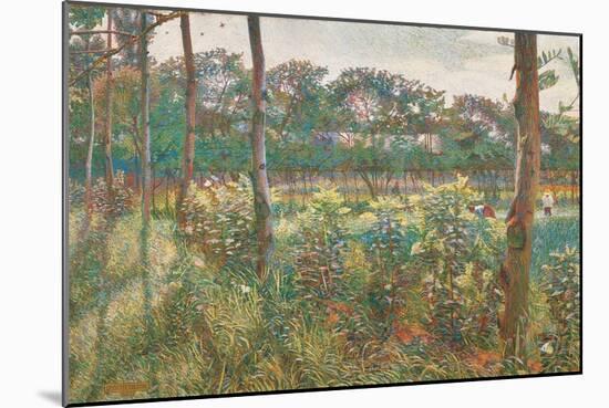 Lombard Countryside, 1908-Umberto Boccioni-Mounted Art Print