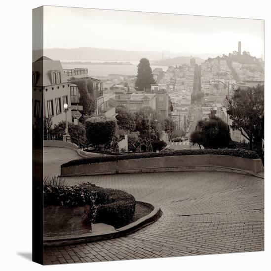 Lombard Street #1-Alan Blaustein-Stretched Canvas