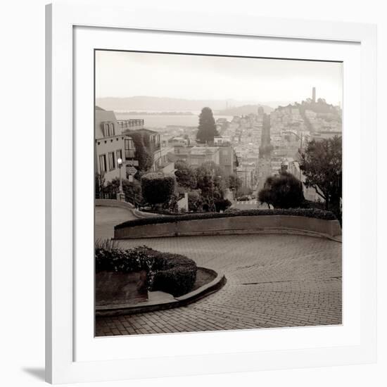 Lombard Street #1-Alan Blaustein-Framed Photographic Print