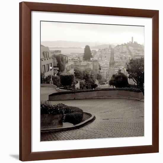 Lombard Street #1-Alan Blaustein-Framed Photographic Print