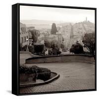 Lombard Street #1-Alan Blaustein-Framed Stretched Canvas