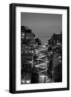 Lombard Street BW-Bruce Getty-Framed Photographic Print