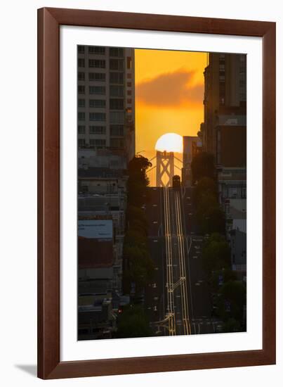 Lombard Street Cable Car-Bruce Getty-Framed Photographic Print