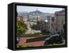 Lombard Street, the Crookedest Street in the World, San Francisco, California-Alan Copson-Framed Stretched Canvas