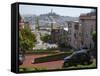 Lombard Street, the Crookedest Street in the World, San Francisco, California-Alan Copson-Framed Stretched Canvas