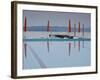 Lombardy, Lake District, Lake Garda, Sirmione, Lakeside Swimming Pool, Italy-Walter Bibikow-Framed Photographic Print