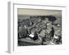 Lombardy, Lake District, Lake Garda, Sirmione, Town View from Castello Scaligero, B,1250, Italy-Walter Bibikow-Framed Photographic Print