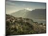 Lombardy, Lake District, Lake Garda, Tremosine Plateau, Pieve, High Lakeside Landscape, Italy-Walter Bibikow-Mounted Photographic Print