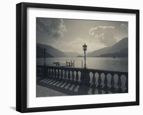 Lombardy, Lakes Region, Lake Como, Bellagio, Grand Hotel Villa Serbelloni, Lakefront, Italy-Walter Bibikow-Framed Photographic Print