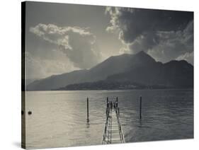 Lombardy, Lakes Region, Lake Como, Bellagio, Grand Hotel Villa Serbelloni, Lakefront, Italy-Walter Bibikow-Stretched Canvas