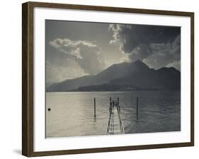 Lombardy, Lakes Region, Lake Como, Bellagio, Grand Hotel Villa Serbelloni, Lakefront, Italy-Walter Bibikow-Framed Photographic Print