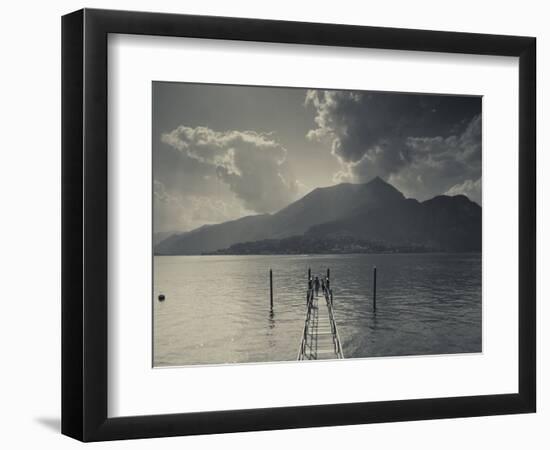 Lombardy, Lakes Region, Lake Como, Bellagio, Grand Hotel Villa Serbelloni, Lakefront, Italy-Walter Bibikow-Framed Photographic Print