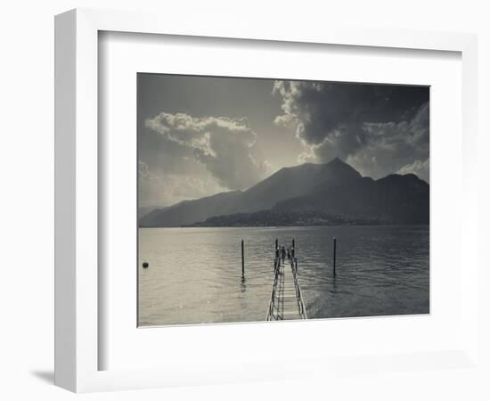 Lombardy, Lakes Region, Lake Como, Bellagio, Grand Hotel Villa Serbelloni, Lakefront, Italy-Walter Bibikow-Framed Photographic Print