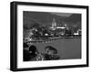 Lombardy, Lakes Region, Lake Como, Como, City View from Bellagio Road, Italy-Walter Bibikow-Framed Photographic Print