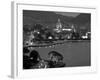 Lombardy, Lakes Region, Lake Como, Como, City View from Bellagio Road, Italy-Walter Bibikow-Framed Photographic Print