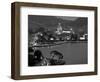 Lombardy, Lakes Region, Lake Como, Como, City View from Bellagio Road, Italy-Walter Bibikow-Framed Photographic Print