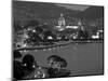 Lombardy, Lakes Region, Lake Como, Como, City View from Bellagio Road, Italy-Walter Bibikow-Mounted Photographic Print