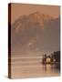 Lombardy, Lakes Region, Lake Como-Lake Lecco, Oliveto, Villa and Mountains, Italy-Walter Bibikow-Stretched Canvas