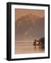 Lombardy, Lakes Region, Lake Como-Lake Lecco, Oliveto, Villa and Mountains, Italy-Walter Bibikow-Framed Photographic Print