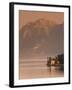 Lombardy, Lakes Region, Lake Como-Lake Lecco, Oliveto, Villa and Mountains, Italy-Walter Bibikow-Framed Photographic Print