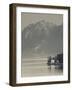 Lombardy, Lakes Region, Lake Como-Lake Lecco, Oliveto, Villa and Mountains, Italy-Walter Bibikow-Framed Photographic Print