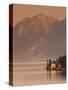 Lombardy, Lakes Region, Lake Como-Lake Lecco, Oliveto, Villa and Mountains, Italy-Walter Bibikow-Stretched Canvas