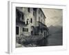 Lombardy, Lakes Region, Lake Como, Santa Maria Rezzonico, Lakeside Houses, Italy-Walter Bibikow-Framed Photographic Print