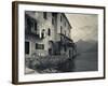 Lombardy, Lakes Region, Lake Como, Santa Maria Rezzonico, Lakeside Houses, Italy-Walter Bibikow-Framed Photographic Print