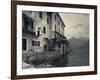 Lombardy, Lakes Region, Lake Como, Santa Maria Rezzonico, Lakeside Houses, Italy-Walter Bibikow-Framed Photographic Print