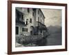 Lombardy, Lakes Region, Lake Como, Santa Maria Rezzonico, Lakeside Houses, Italy-Walter Bibikow-Framed Photographic Print