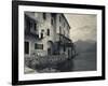 Lombardy, Lakes Region, Lake Como, Santa Maria Rezzonico, Lakeside Houses, Italy-Walter Bibikow-Framed Photographic Print