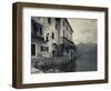 Lombardy, Lakes Region, Lake Como, Santa Maria Rezzonico, Lakeside Houses, Italy-Walter Bibikow-Framed Photographic Print