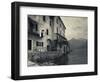 Lombardy, Lakes Region, Lake Como, Santa Maria Rezzonico, Lakeside Houses, Italy-Walter Bibikow-Framed Photographic Print