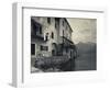 Lombardy, Lakes Region, Lake Como, Santa Maria Rezzonico, Lakeside Houses, Italy-Walter Bibikow-Framed Photographic Print