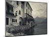 Lombardy, Lakes Region, Lake Como, Santa Maria Rezzonico, Lakeside Houses, Italy-Walter Bibikow-Mounted Photographic Print